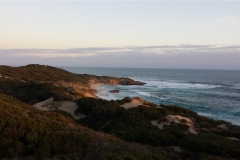 Blairgowrie back beach at sunset